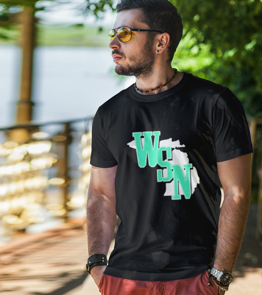 WSN Woodward Sports Michigan Text T-Shirt