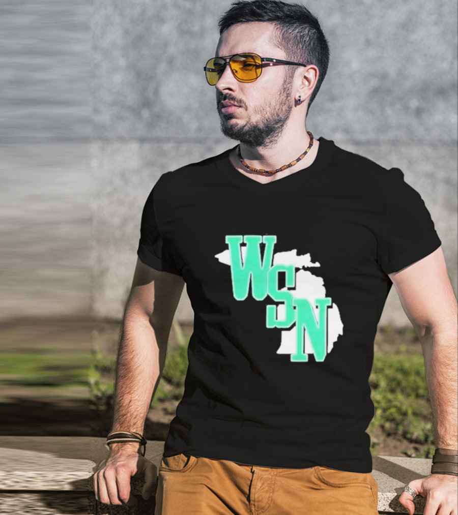 WSN Woodward Sports Michigan Text T-Shirt