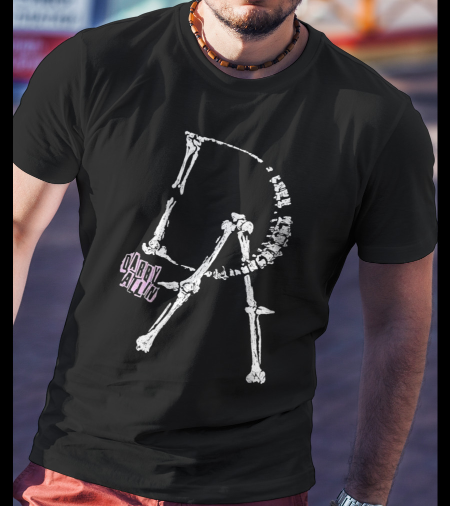 Darby Allin Skeleton Bones Lettering T-Shirt