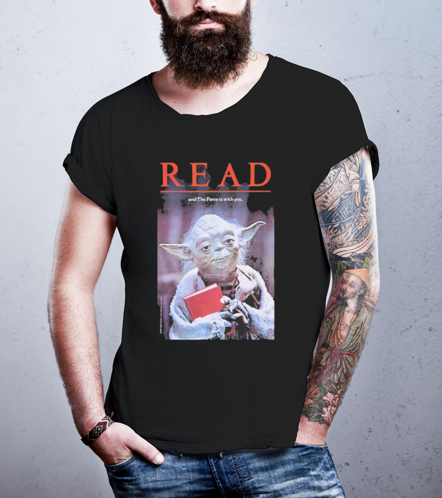 Star Wars Yoda Read And The Force Is With You T-Shirt