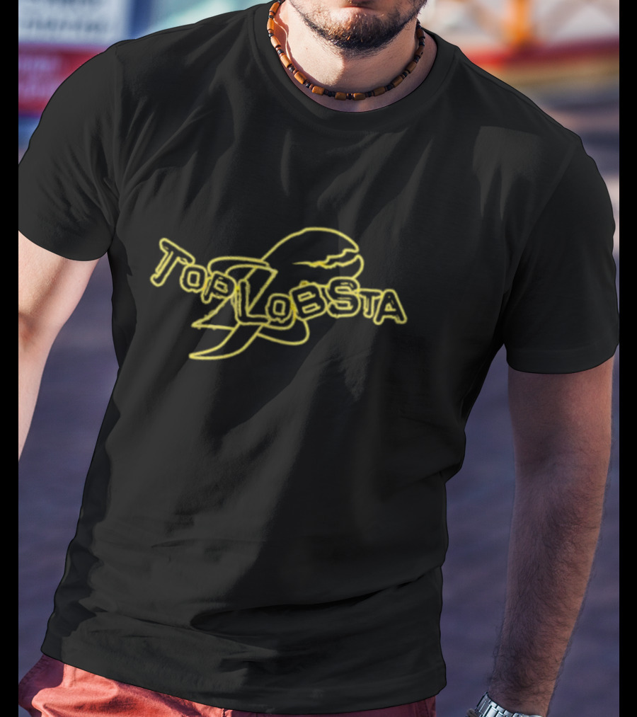Toplobsta Neon Lobster Claw T-Shirt