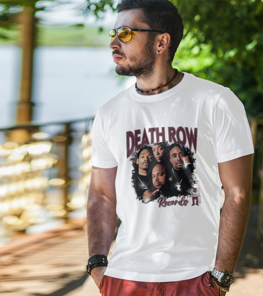 Burgundy Death Row Records Legends 5s T-Shirt
