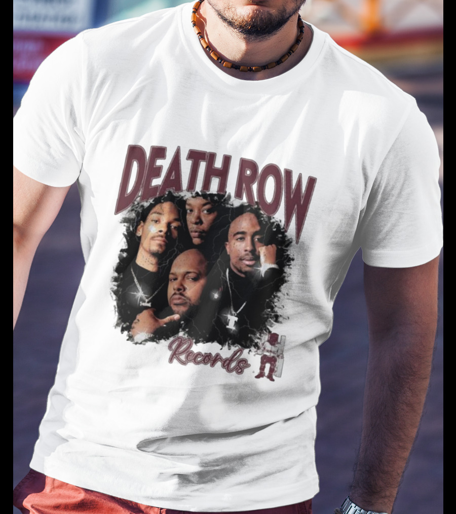 Burgundy Death Row Records Legends 5s T-Shirt