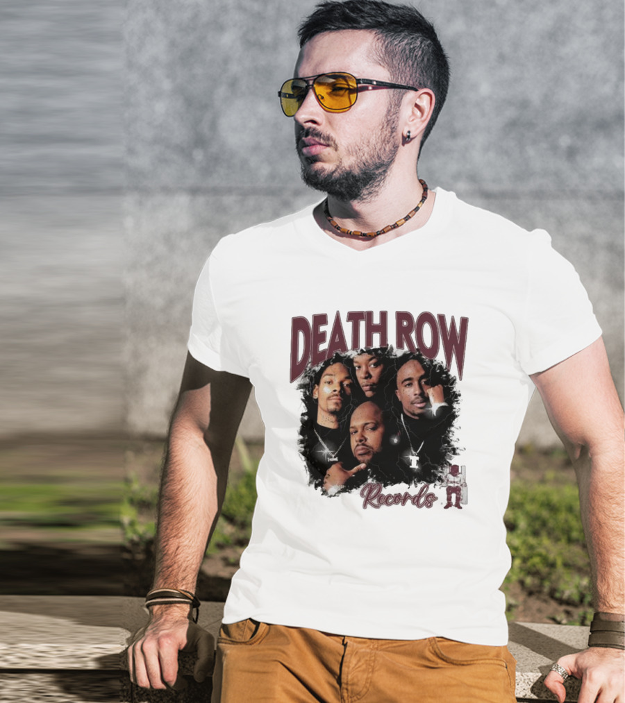 Burgundy Death Row Records Legends 5s T-Shirt