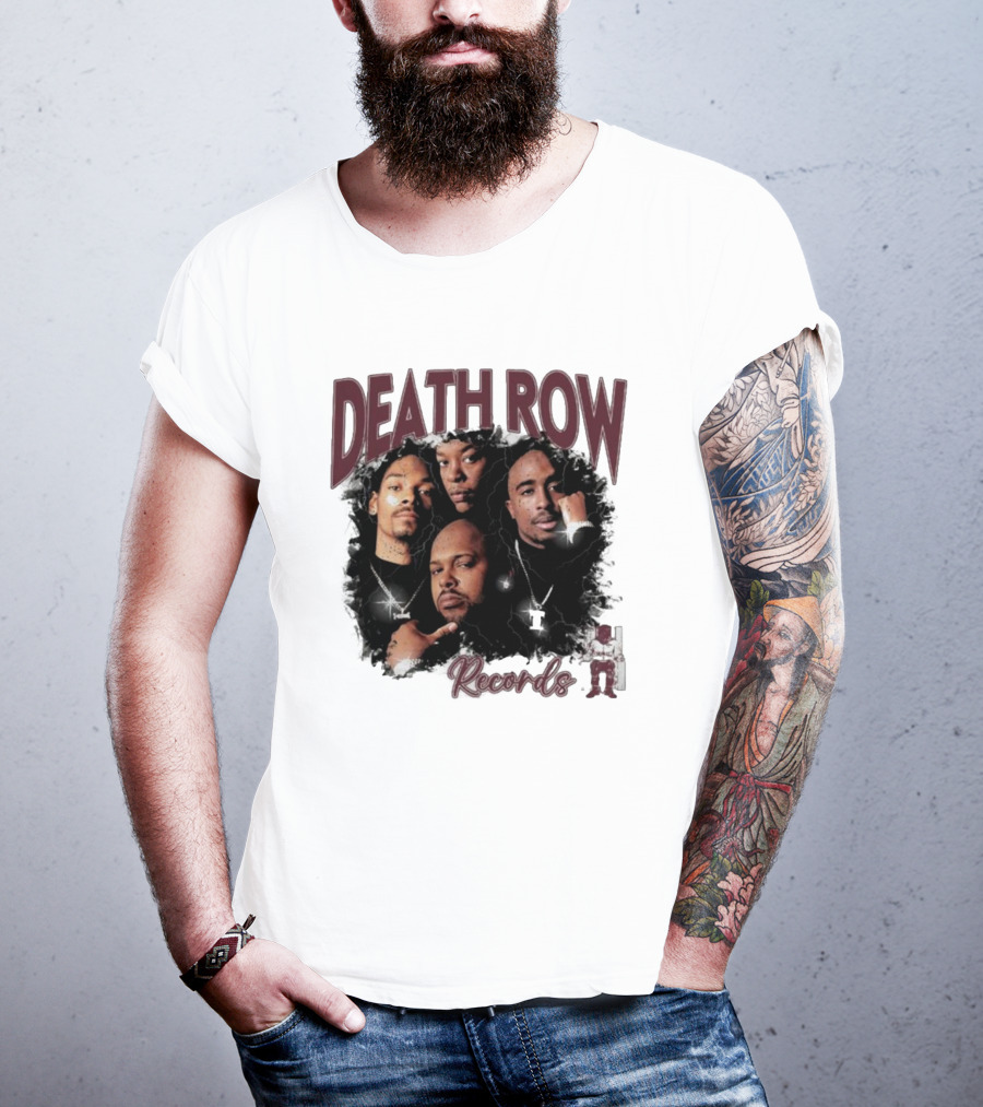 Burgundy Death Row Records Legends 5s T-Shirt