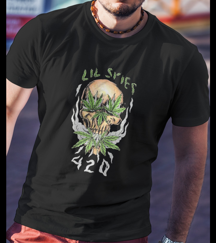 Lil Skies 420 Skull Leaf Smoke T-Shirt