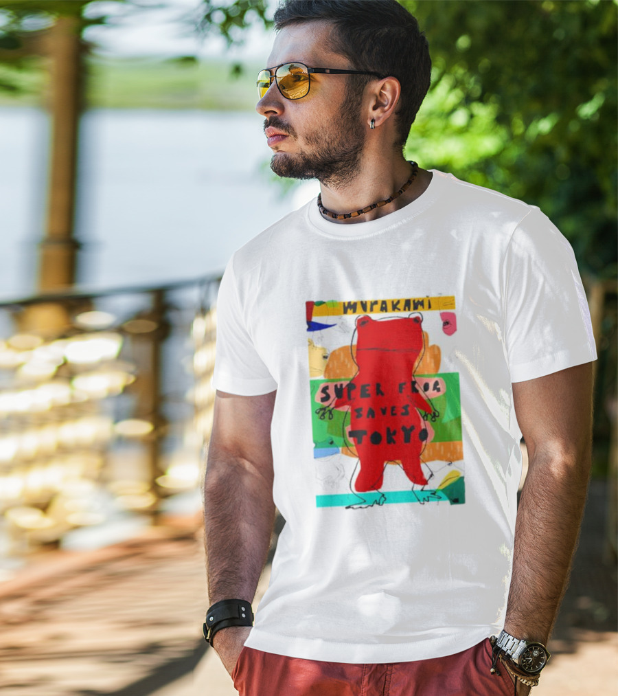 Super Frog Saves Tokyo Haruki Murakami T-Shirt