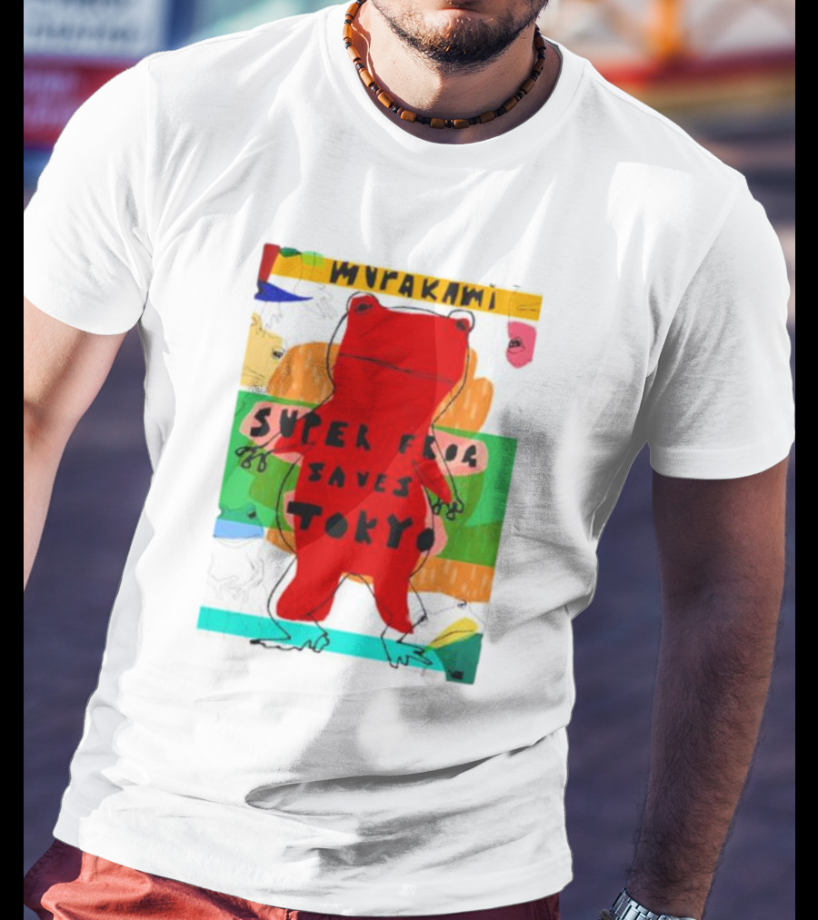 Super Frog Saves Tokyo Haruki Murakami T-Shirt
