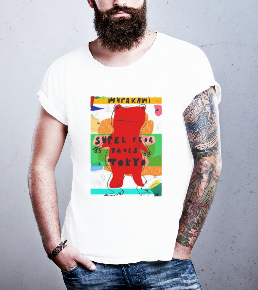 Super Frog Saves Tokyo Haruki Murakami T-Shirt