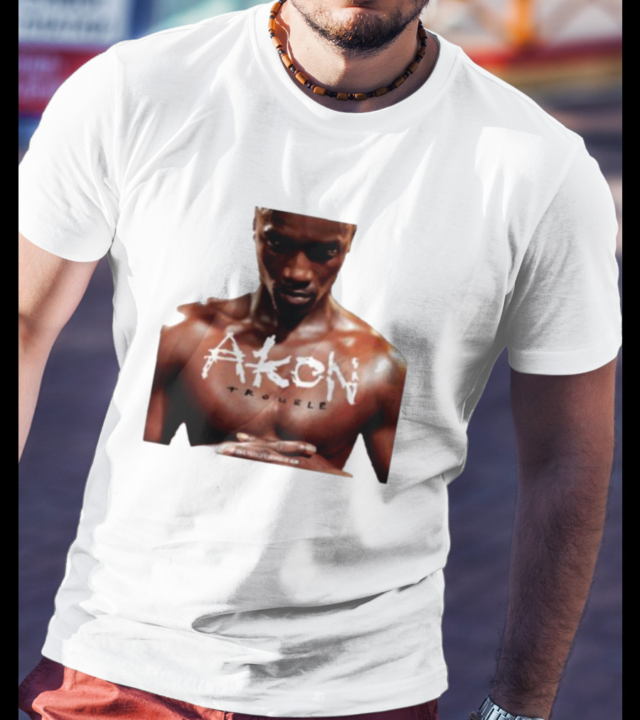 Akon Trouble Album Cover Image T-Shirt