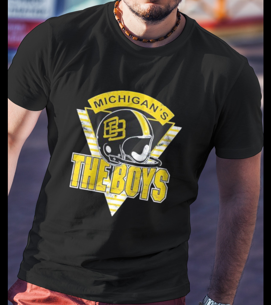 Bussin’ With The Boys Michigan’s The Boys Helmet T-Shirt
