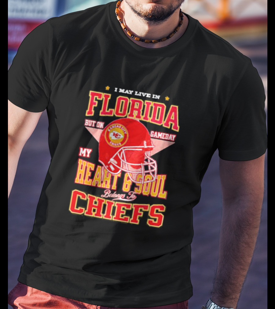 Florida Gameday Heart And Soul Belongs To Kansas City Chiefs T-Shirt