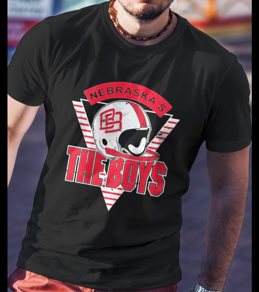 Nebraska’s Bussin' With The Boys Football Helmet Icon The Boys T-Shirt