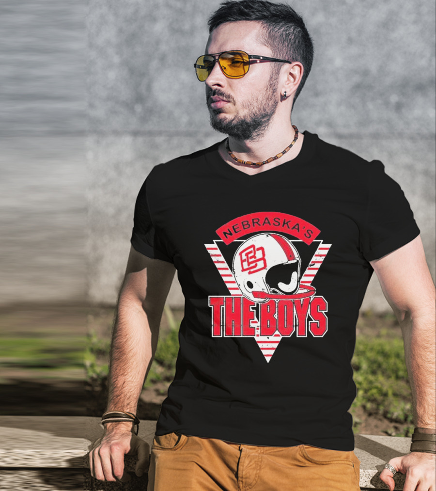 Nebraska’s Bussin' With The Boys Football Helmet Icon The Boys T-Shirt