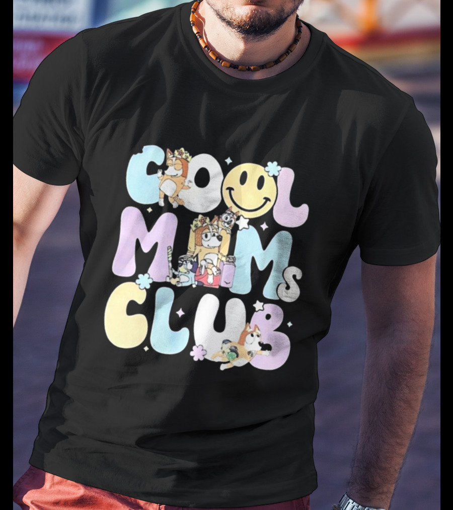 Cool Moms Club Mama Smile Happy Characters T-Shirt