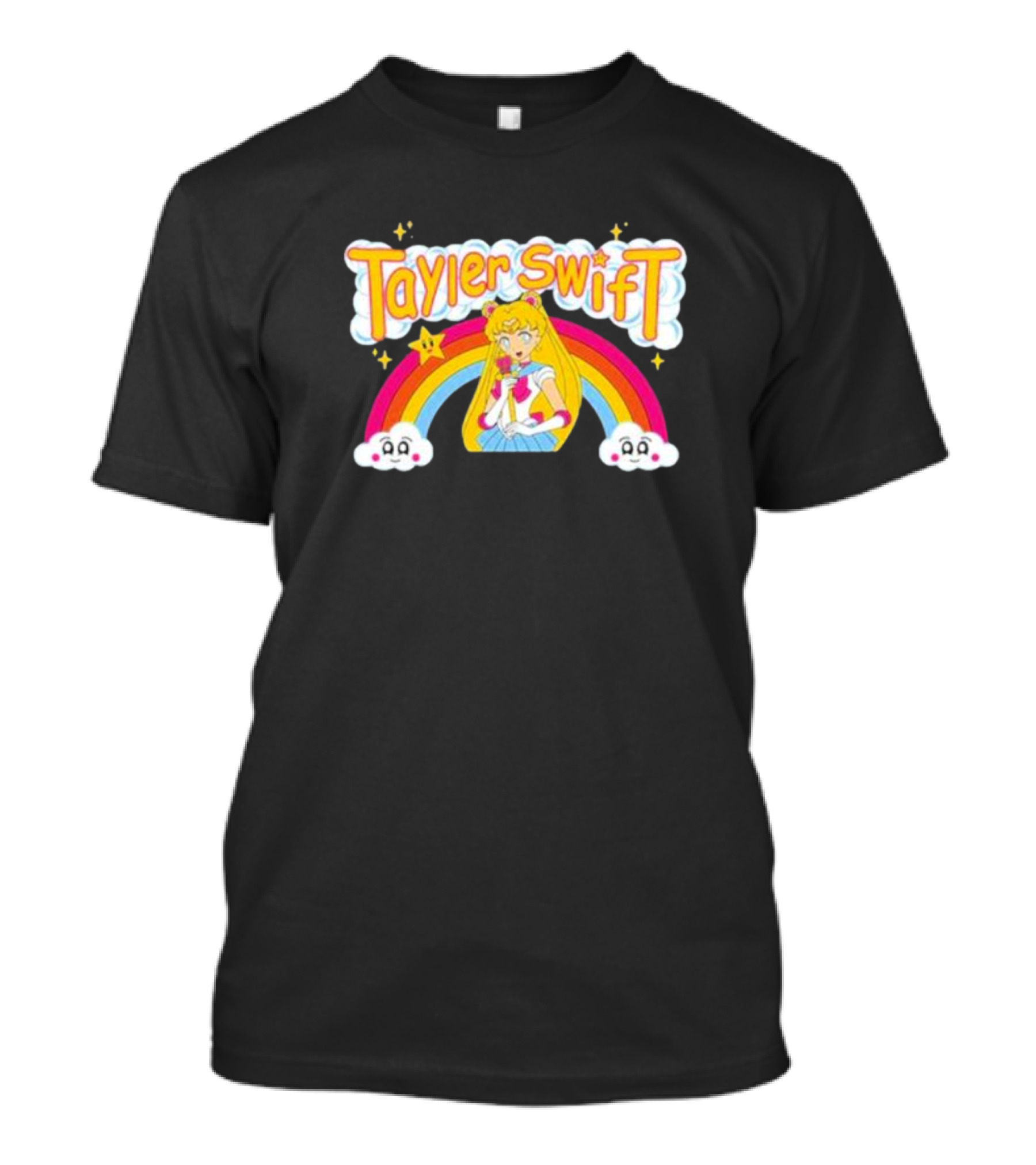 Tayler Swift Lxix Sailor Moon Rainbow Clouds T-Shirt