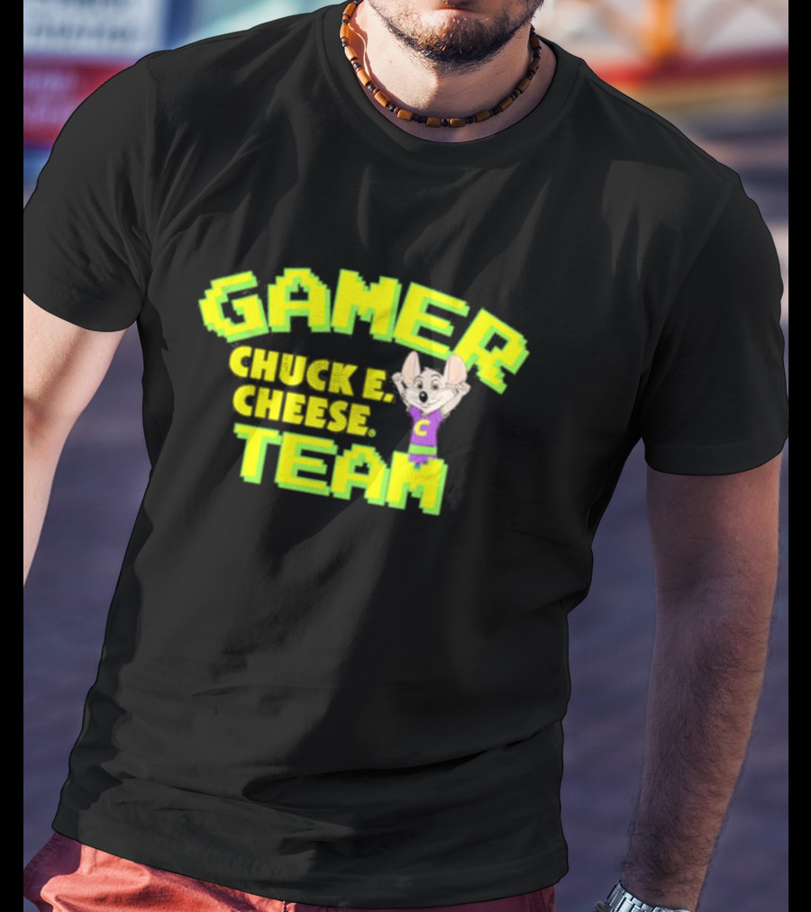 Gamer Chuck E. Cheese Team T-Shirt