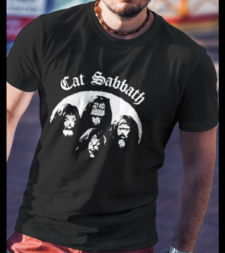 Cat Sabbath Funny Cat Band T-Shirt