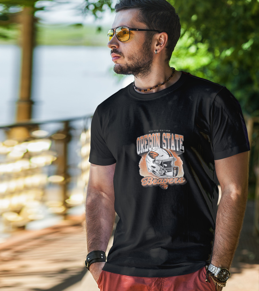 Oregon State Beavers Helmet Beavers Nation T-Shirt