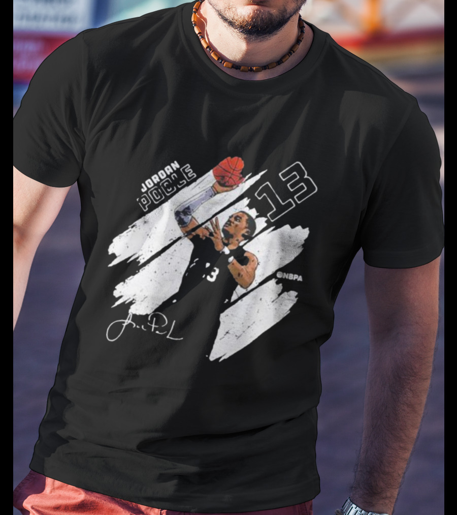 Jordan Poole NBPA 13 Basketball Signature T-Shirt