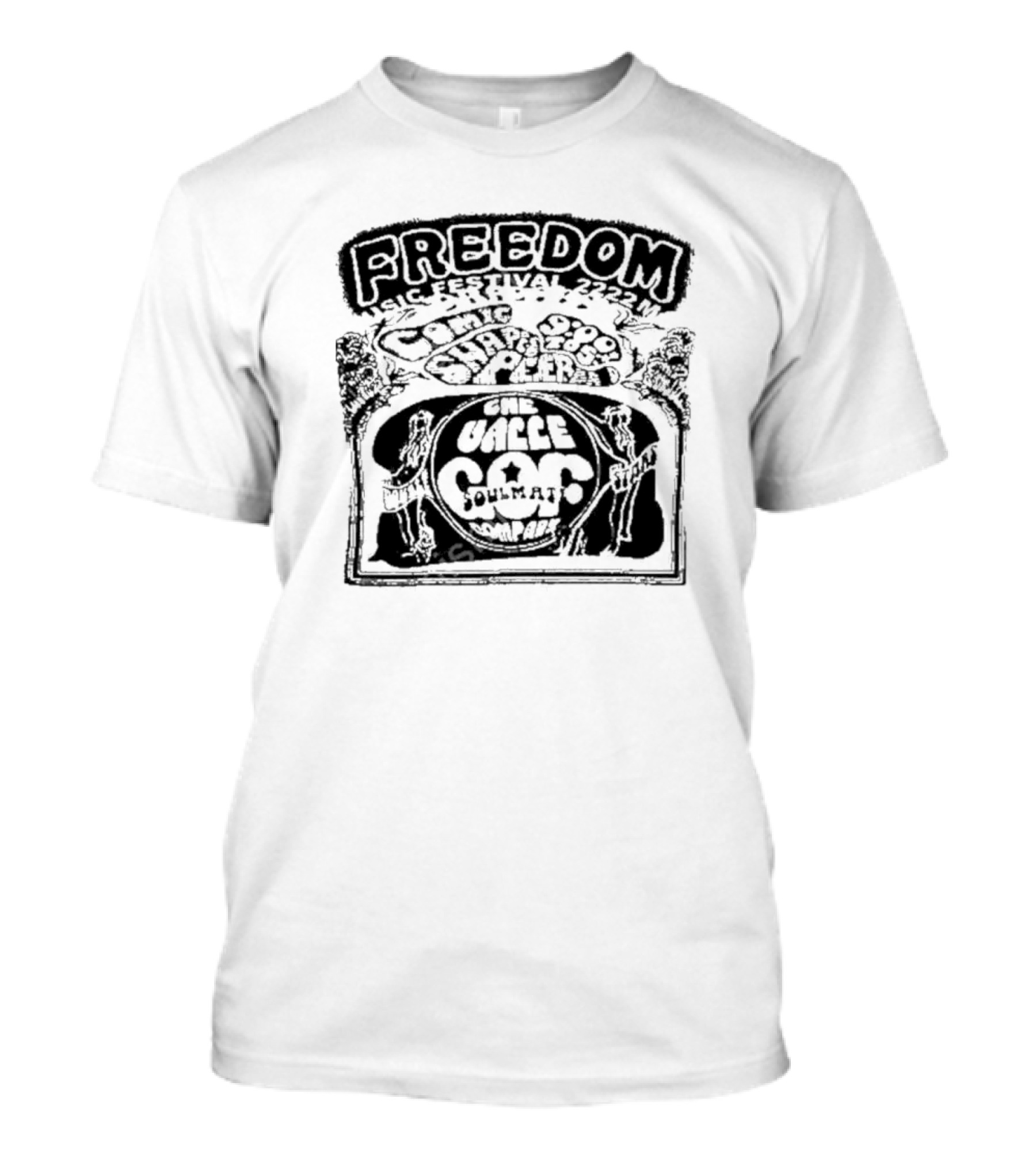 Freedom Music Festival 1972 Cosmic Soul Shakers The Valle Soulmat Company T-Shirt