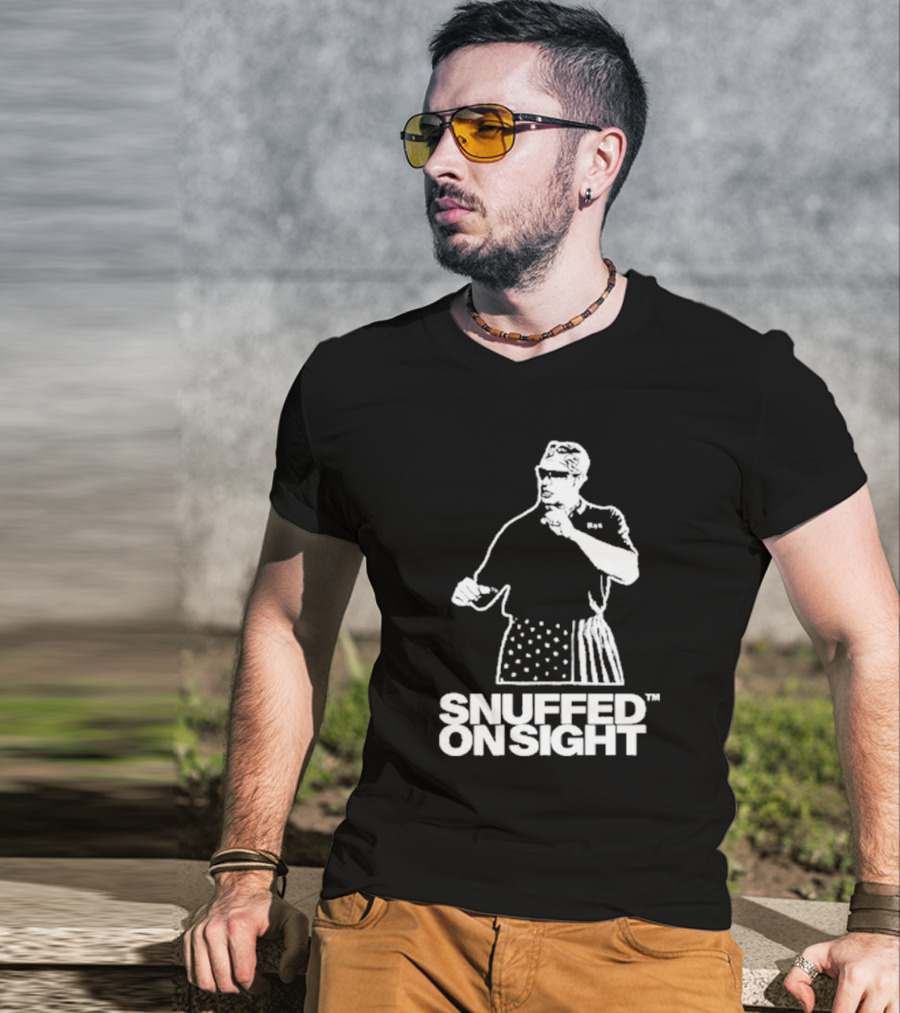 Snuffed On Sight American Flag Shorts T-Shirt