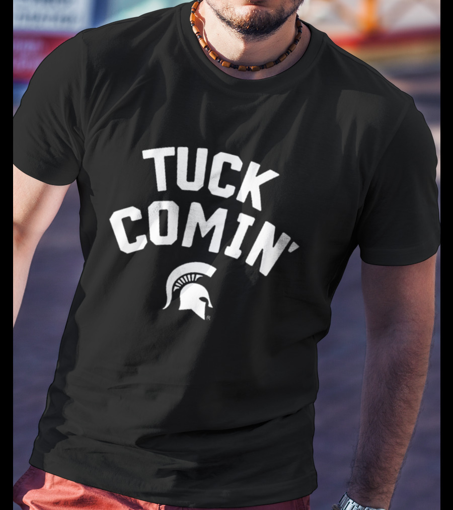 Tuck Comin' Spartan Helmet T-Shirt