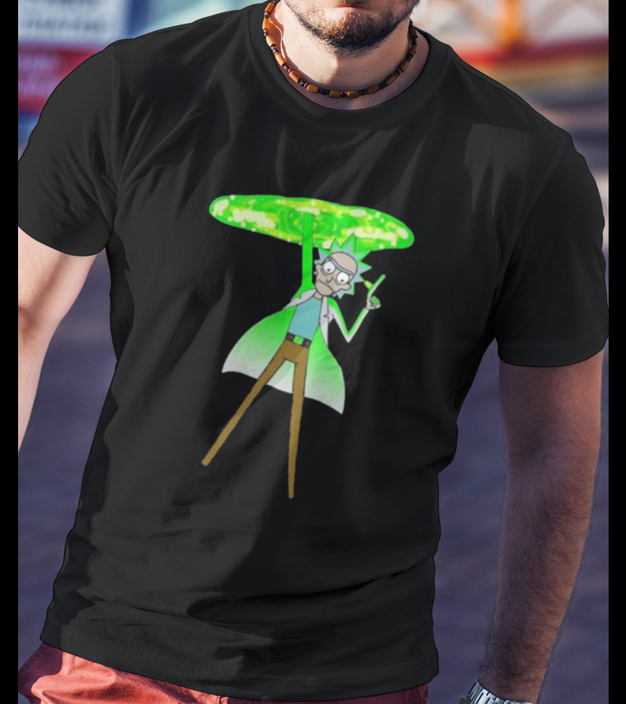 Rick Sanchez Portal Green Slime Rick And Morty T-Shirt