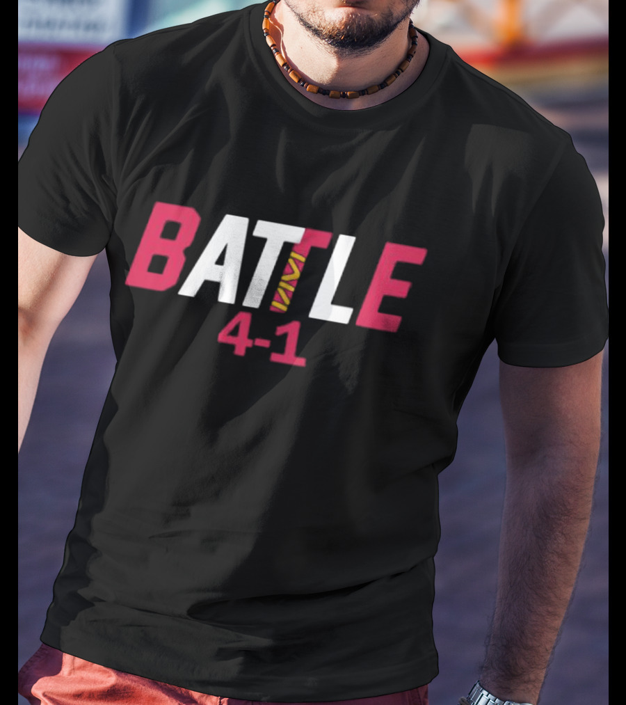 Battle Braves 4-1 Phillies T-Shirt