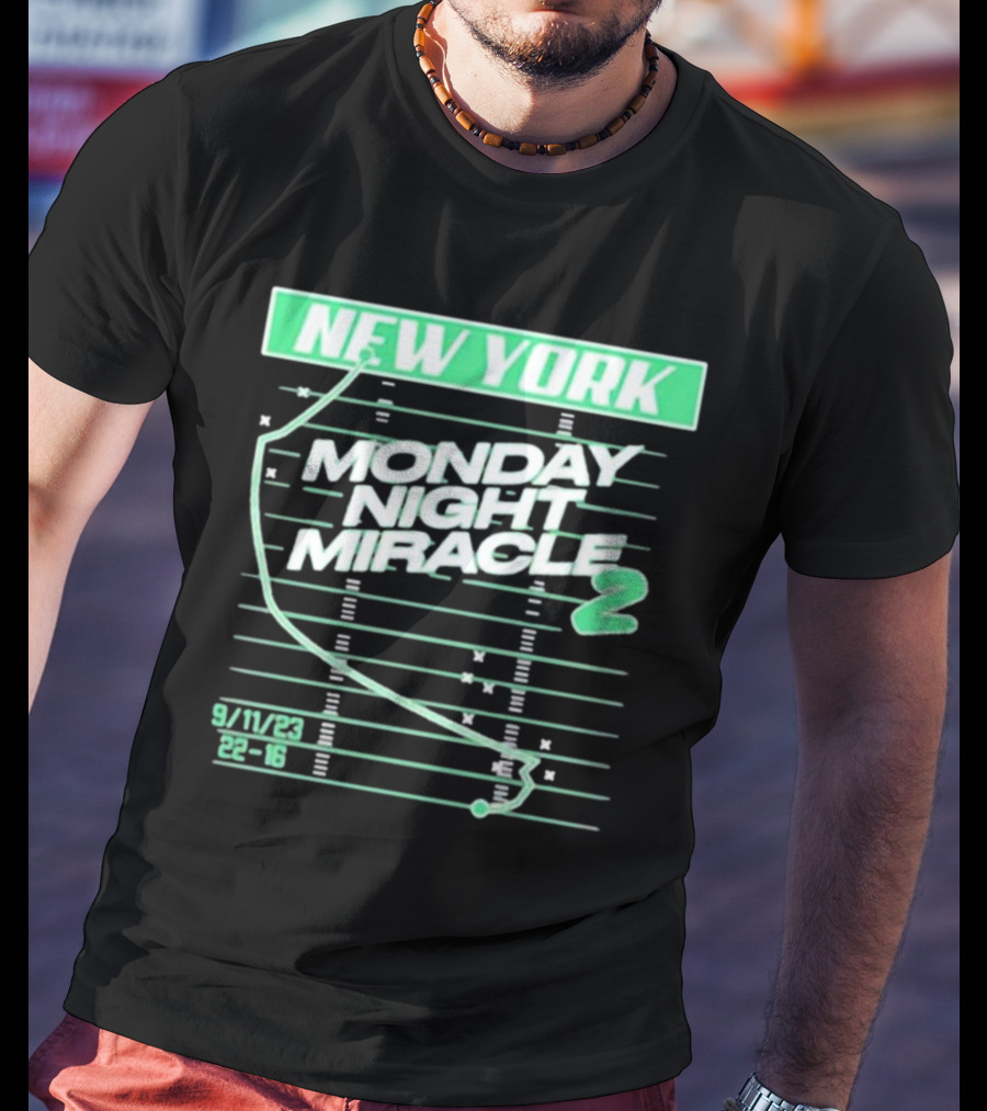 New York Monday Night Miracle 2 9/11/23 22-16 T-Shirt