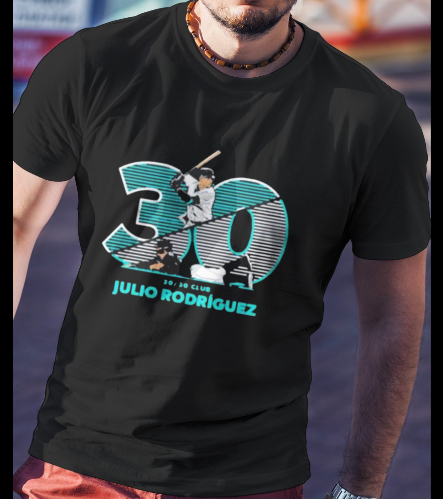 Seattle Baseball 30/30 Club Julio Rodríguez T-Shirt