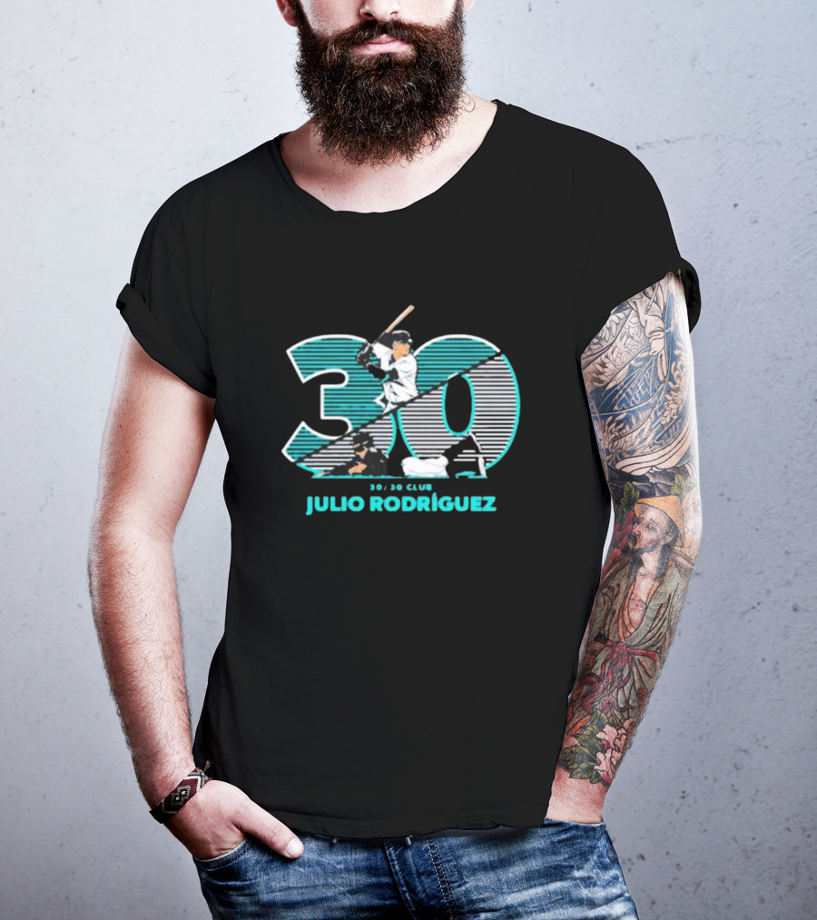 Seattle Baseball 30/30 Club Julio Rodríguez T-Shirt