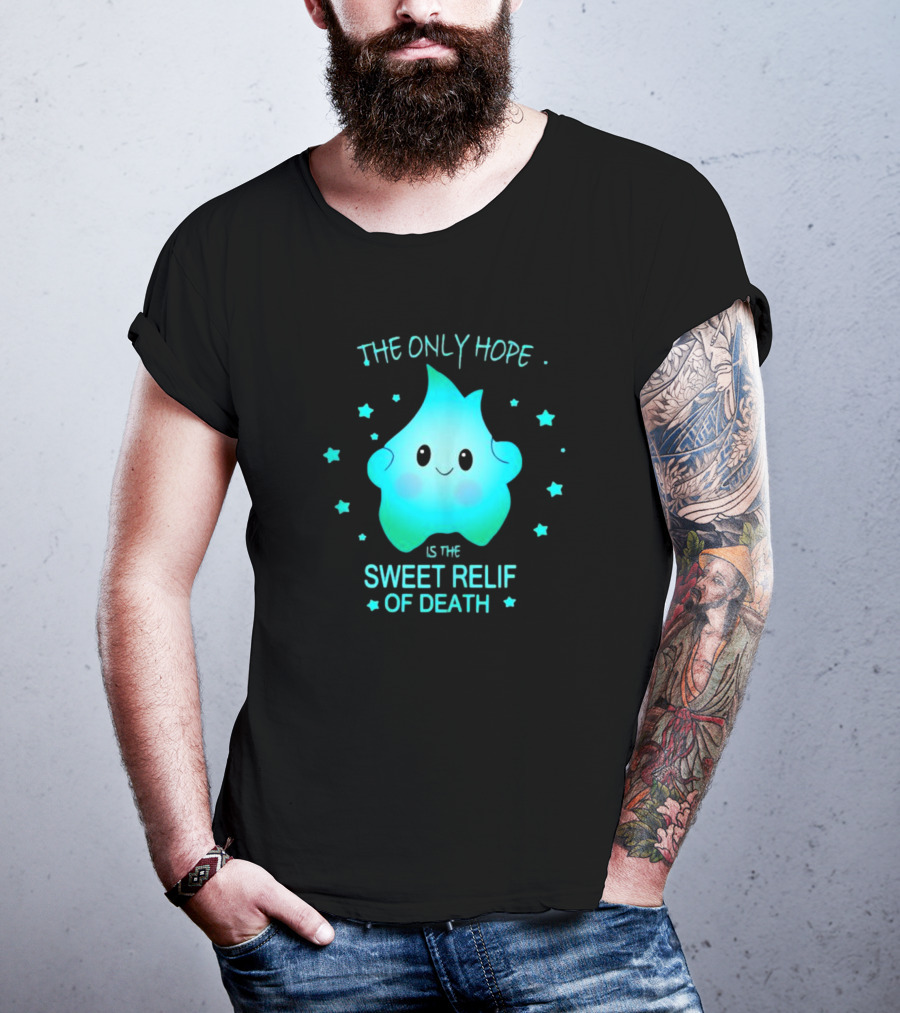 Lumalee The Only Hope Is The Sweet Relief Of Death Starry Blue Character T-Shirt