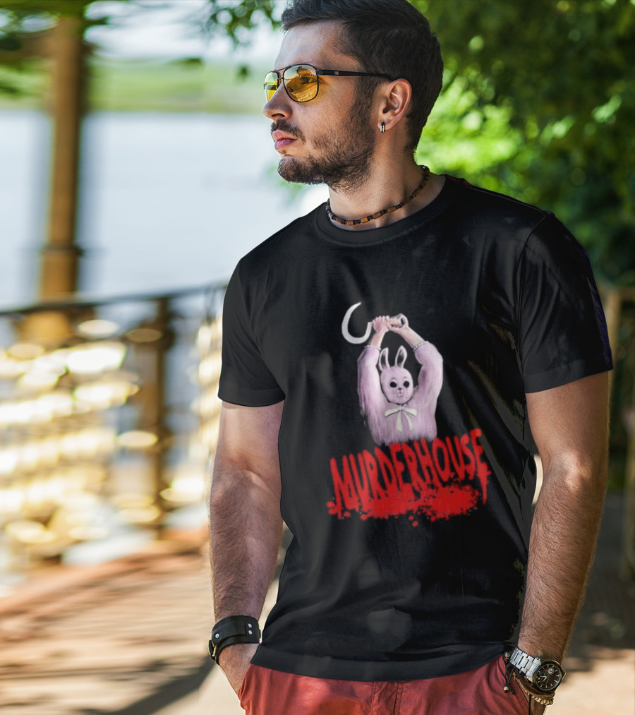 Puppet Combo Murder House Chungus Rabbit With Scythe T-Shirt