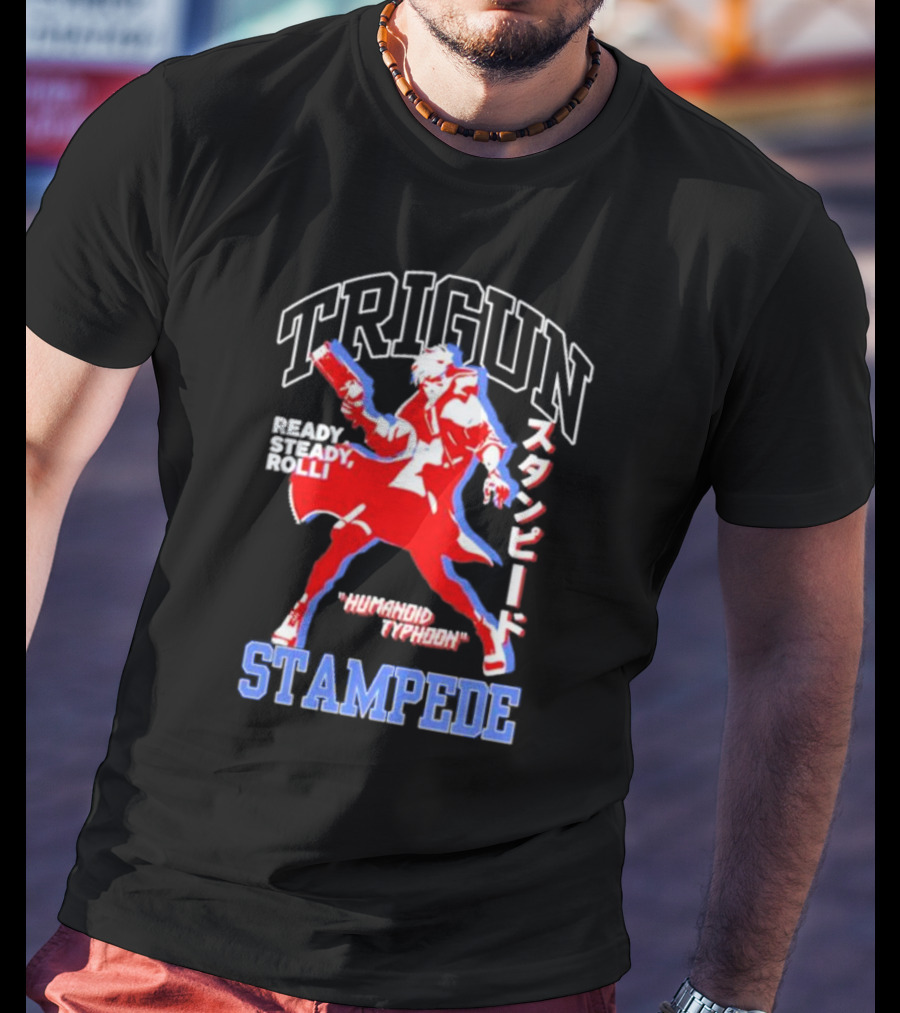 Trigun Stampede Ready Steady Rolli Humanoid Typhoon T-Shirt