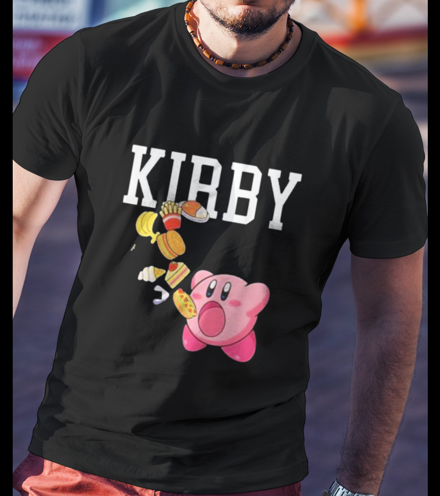 KIRBY Inhales Iconic Food For Power Up T-Shirt