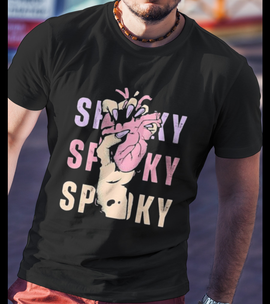 Spooky Hand Grips Heart Halloween Squeeze T-Shirt