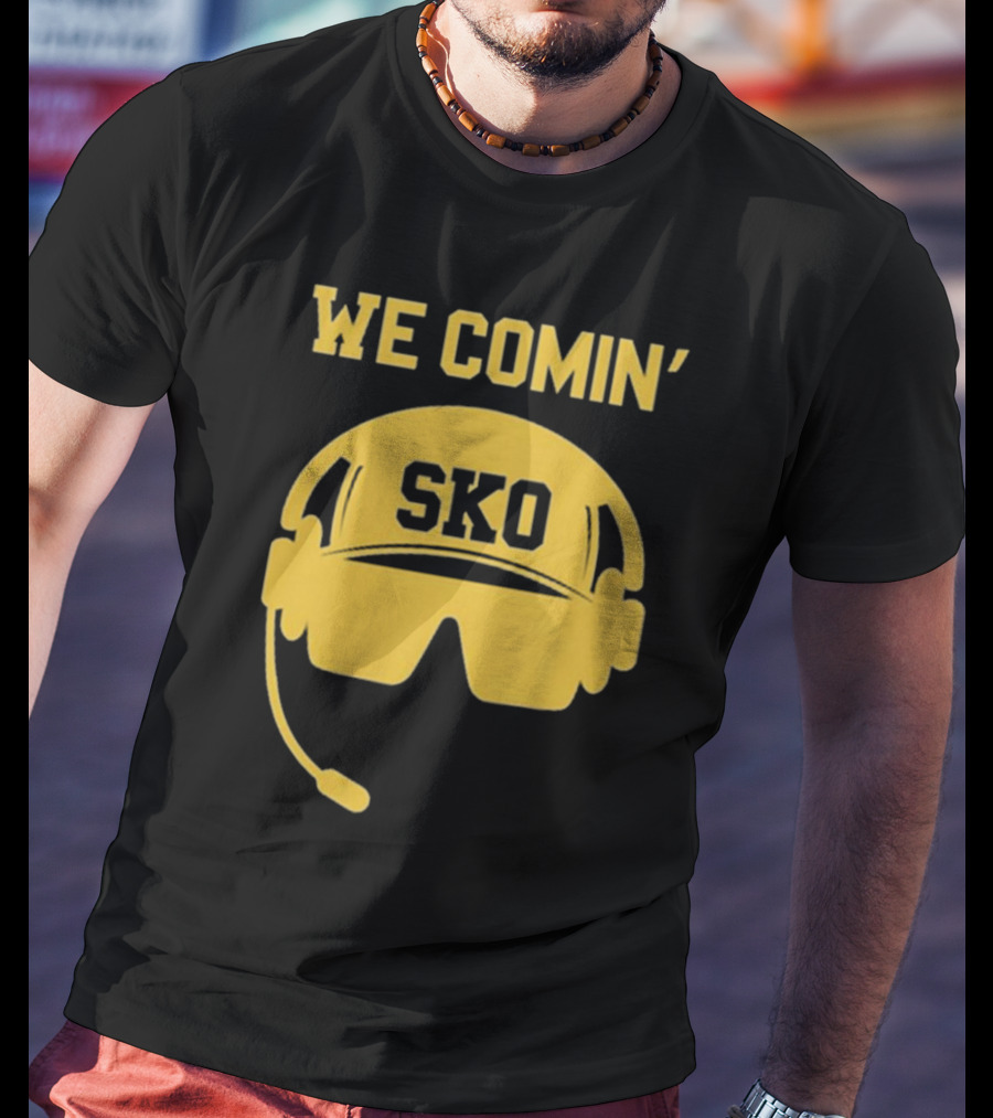 WE COMIN' SKO Prime Boulder Football Headset T-Shirt