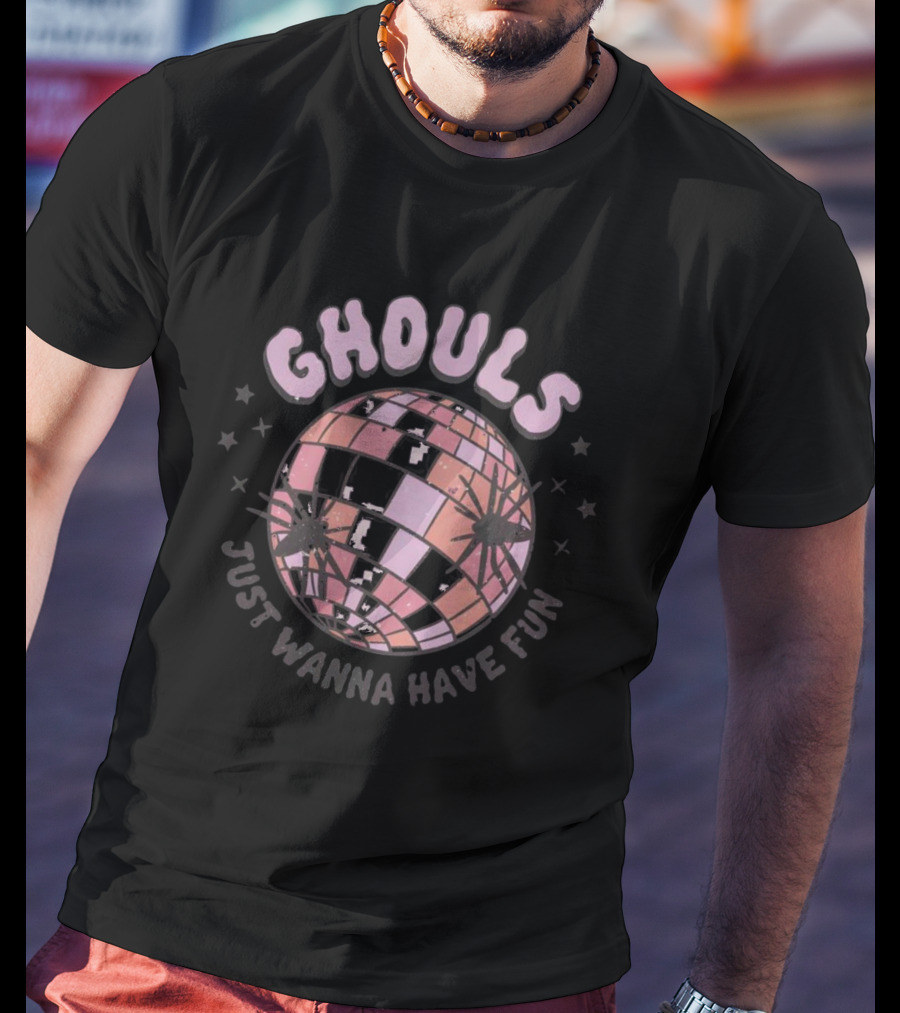 Ghouls Just Wanna Have Fun Disco Ball Halloween T-Shirt