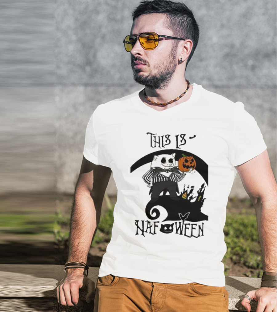 This Is Nafoween Halloween Nafo Pumpkin Character T-Shirt