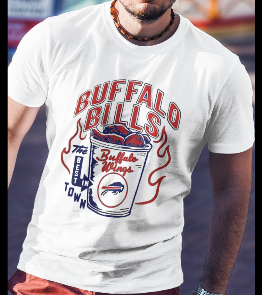 Buffalo Bills Best In Town Buffalo Wings NFL Flavortown Homage T-Shirt