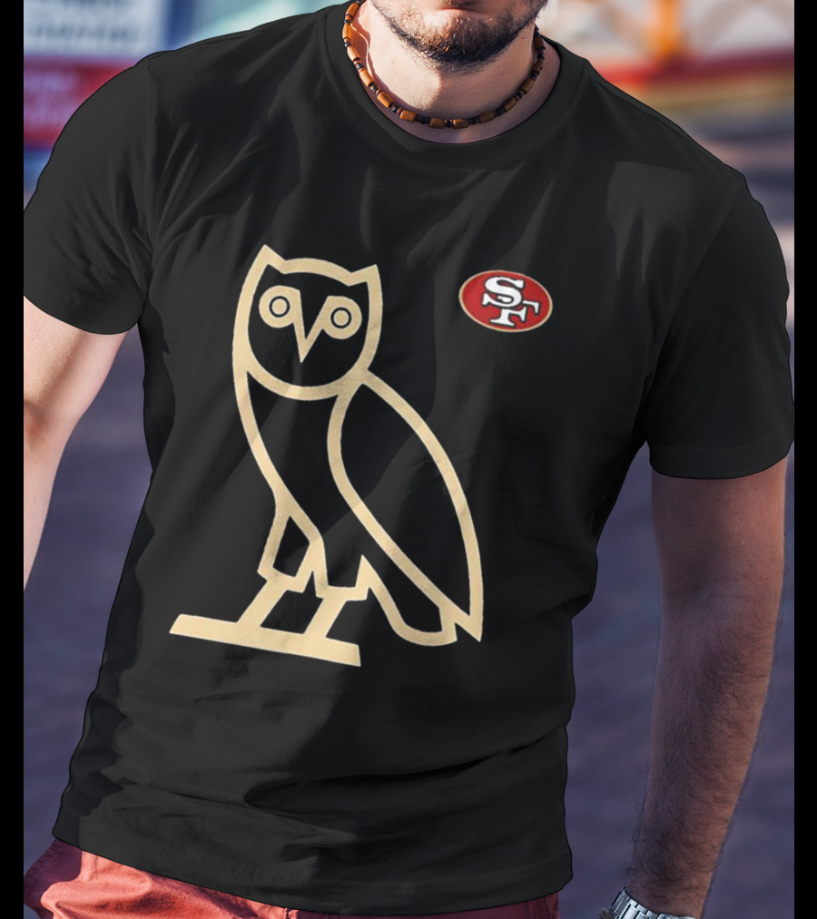 San Francisco 49ers SF Ovo Owl Scarlet T-Shirt