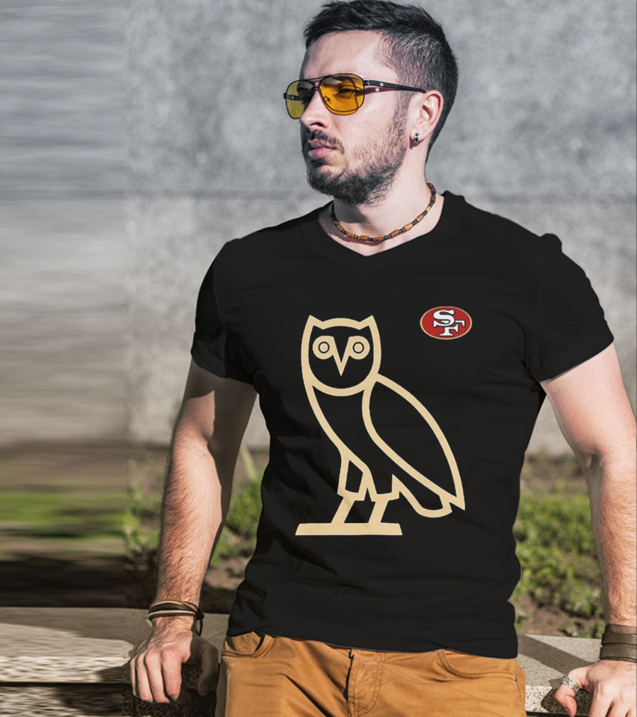 San Francisco 49ers SF Ovo Owl Scarlet T-Shirt