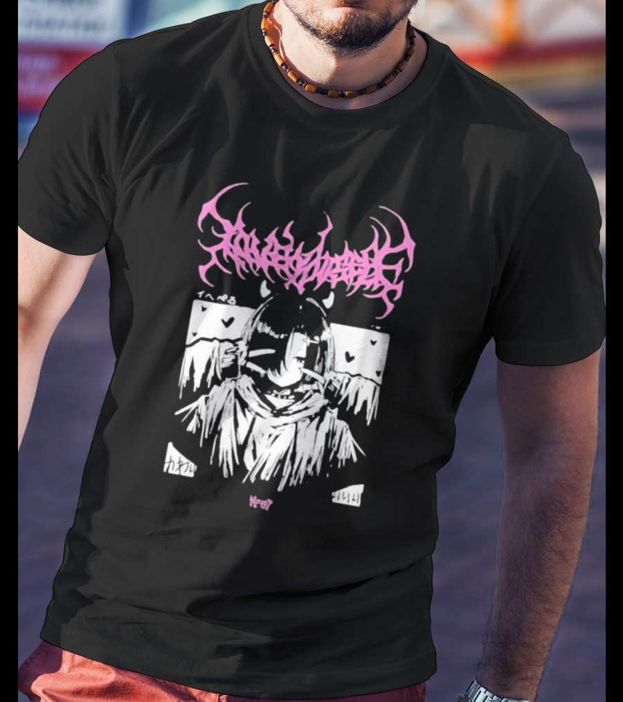 Loveyourself Gothic Anime Aesthetic Hearts T-Shirt