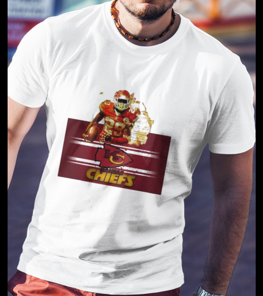 Player 29 Kansas City Chiefs Golden Football Legend T-Shirt