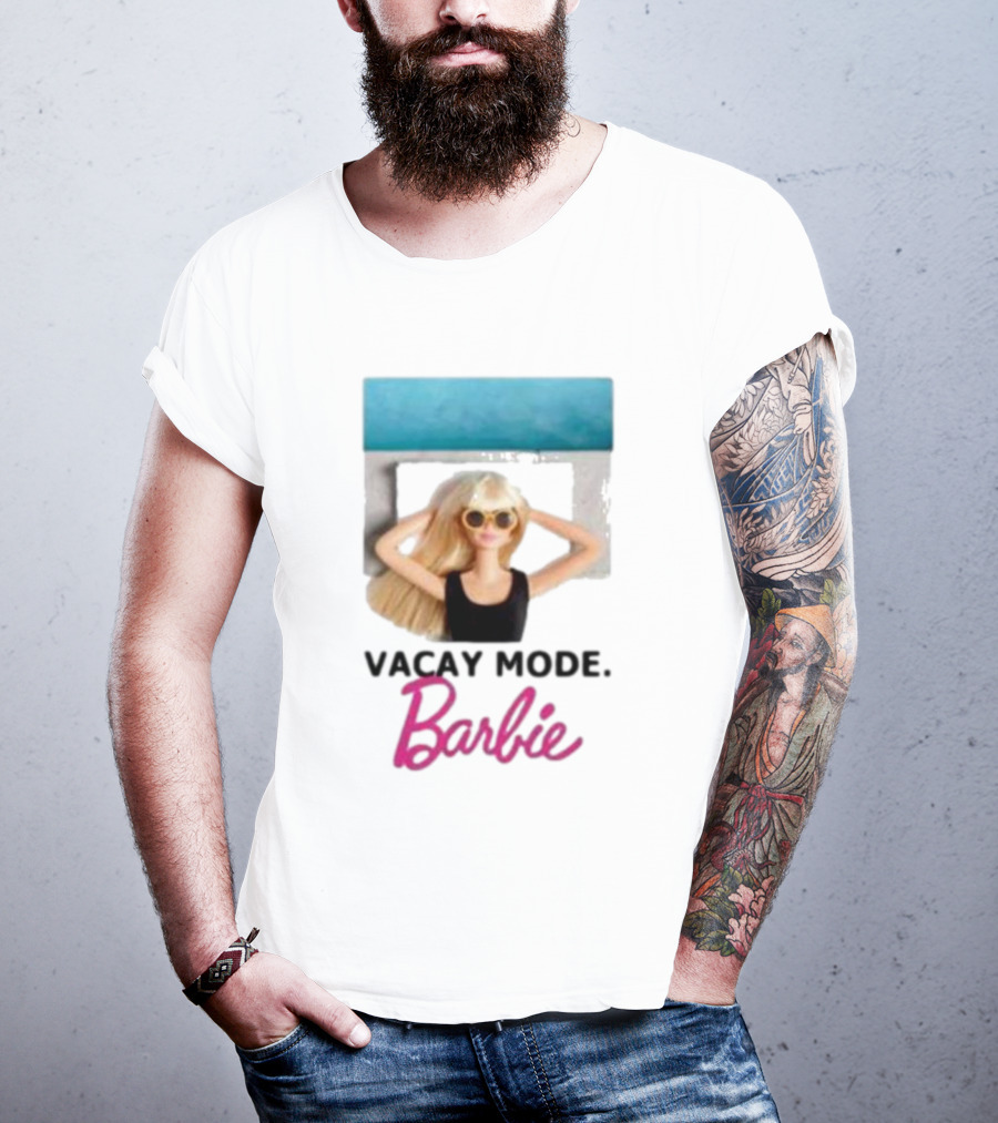 Vacay Mode Barbie Sunglasses Relaxation Scene T-Shirt