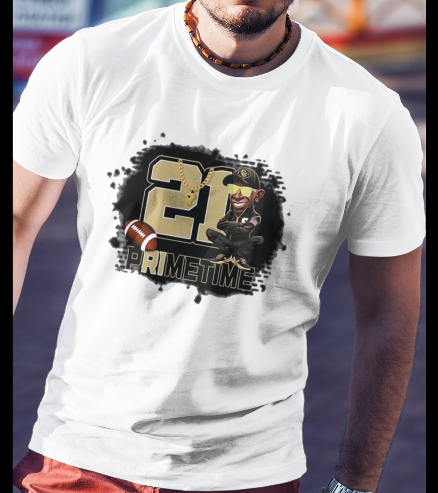 21 Prime Time Football Deion Sanders Coach Swea Mens Womens T-Shirt
