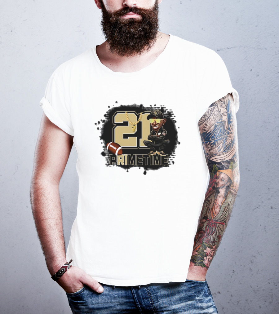 21 Prime Time Football Deion Sanders Coach Swea Mens Womens T-Shirt