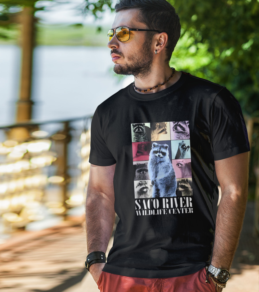 Saco River Wildlife Center Raccoon Collage The Eras Tour T-Shirt