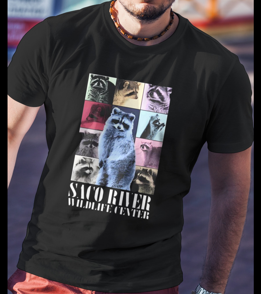Saco River Wildlife Center Raccoon Collage The Eras Tour T-Shirt